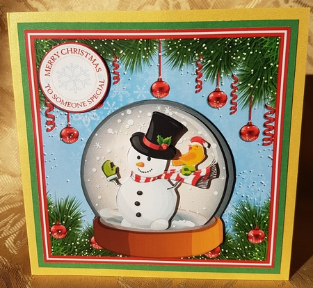 SNOWMAN SNOW GLOBE MINI KIT - for family by Deloraine Neubauer