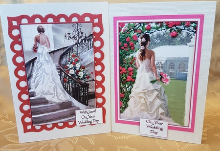 Bridal Arrival and Staircase Bride Toppers by Deloraine Neubauer