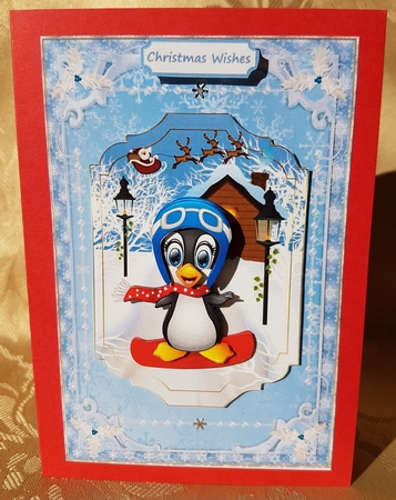 Santa is on his way Topper  by Deloraine Neubauer
