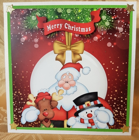 Our Family, to your family snow friends 8x8 by Deloraine Neubauer