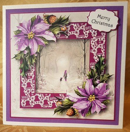 The Christmas Walk 8x8 by Deloraine Neubauer