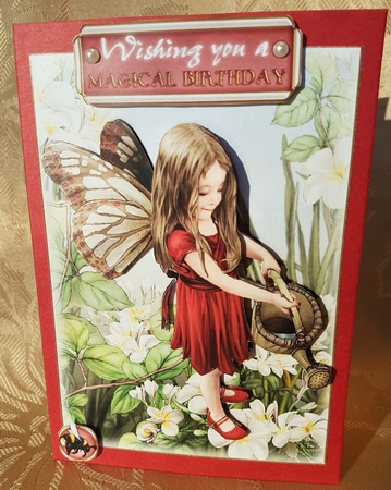 Forest Fairy Evie 4 Sheet Mini Kit Red by Deloraine Neubauer