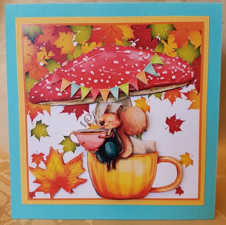 TEA TIME SQUIRREL by Deloraine Neubauer