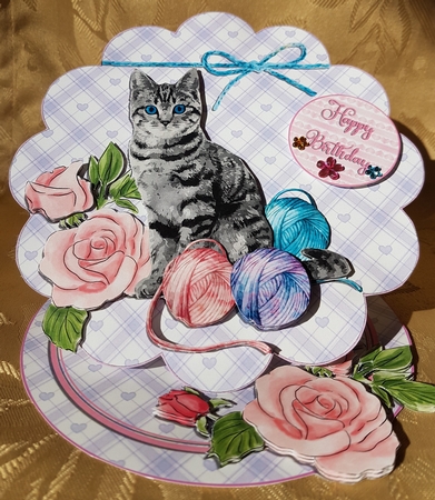 GREY KITTEN  by Deloraine Neubauer