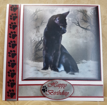 Black Cat Topper by Deloraine Neubauer