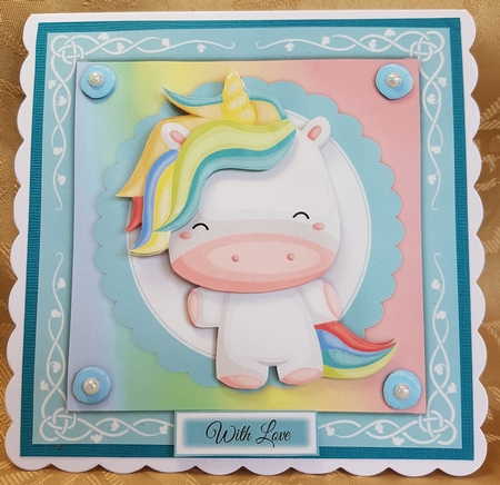 Adorable Pastel Unicorn 8x8 Mini Kit by Deloraine Neubauer