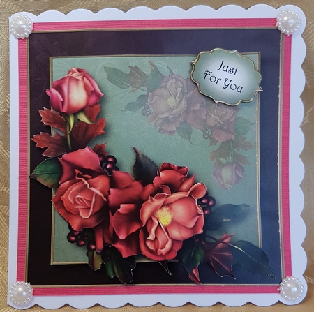 Beautiful Autumn Roses by Deloraine Neubauer