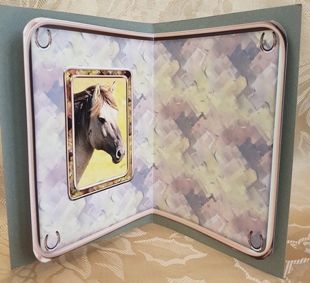 JJ LOVE MY HORSE A5 QUICK CARD 3 INSERT BLANK by Deloraine Neubauer