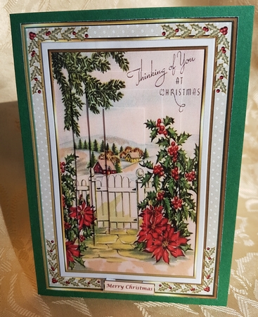 Thinking of You at Christmas Pyramid Topper by Deloraine Neubauer