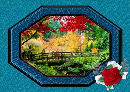 Autumn Fall Paint Effect Digital Scenes 3 by Deloraine Neubauer