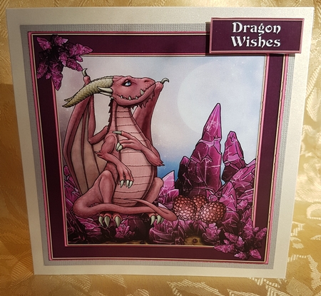 The Dragon Of Crystal 8x8 by Deloraine Neubauer