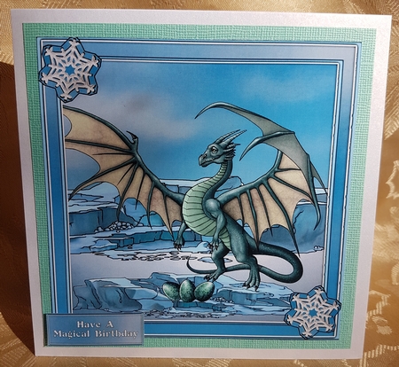 The Dragon Of Ice 8x8 by Deloraine Neubauer