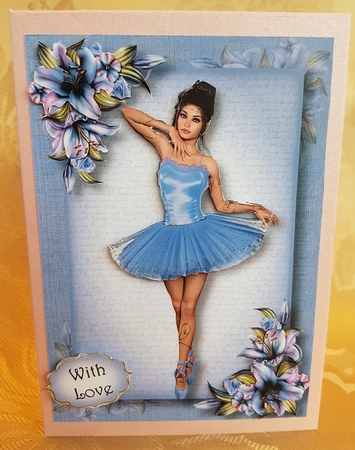 Beautiful Ballerina - Purple Lilies A5 by Deloraine Neubauer