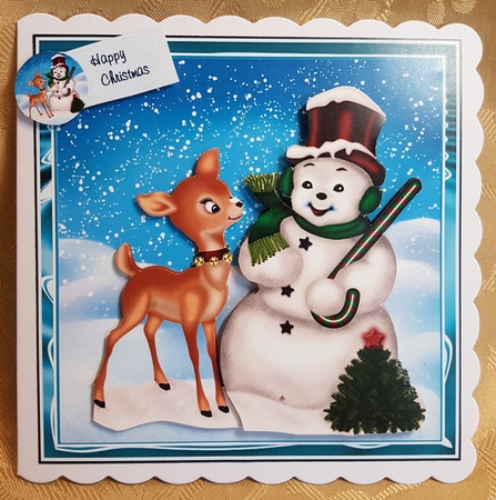 framed snowman mini kit by Deloraine Neubauer