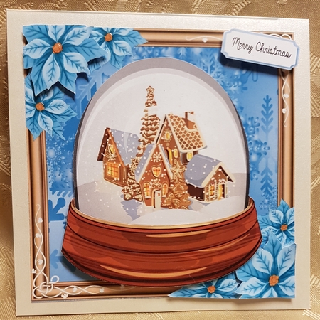 Ginger Bread House Snow Globe 8x8 Mini Kit by Deloraine Neubauer