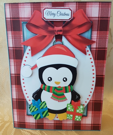 Gorgeous Penguin With Presents by Deloraine Neubauer