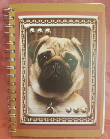 JJ LOVE MY DOG PUG 5X7 by Deloraine Neubauer