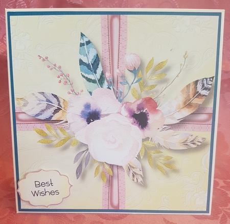 Boho Floral Birthday Present 8x8 by Deloraine Neubauer