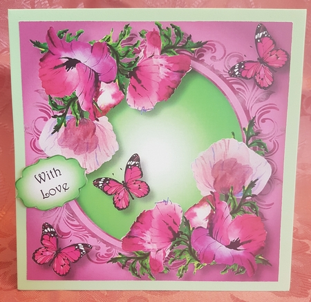 Purple Poppies - Watercolour Wonder 8x8 by Deloraine Neubauer