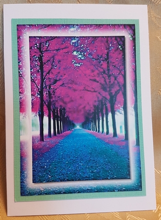 Pink and Purple Scenery Toppers and Tags 5 by Deloraine Neubauer