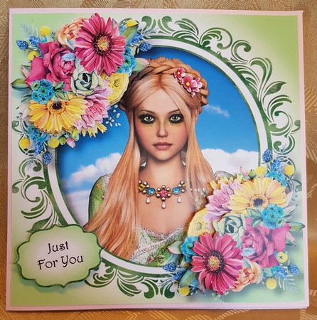Portrait Of A Beauty - Summer Flowers by Deloraine Neubauer