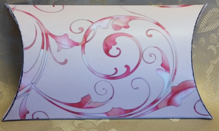 Raspberry Ripple Pillow Box by Deloraine Neubauer