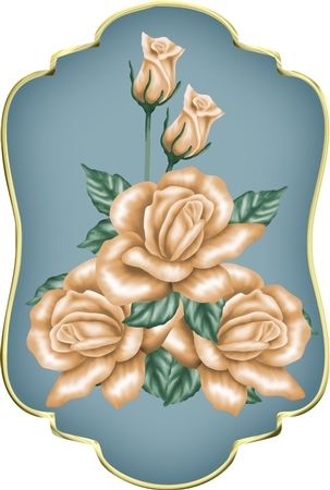 Life is a Beach Gold Edged Shaped Mat 1 by Deloraine Neubauer