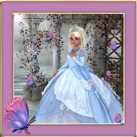 Blue Butterflies  by Deloraine Neubauer