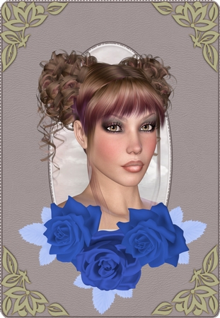 In the Navy Now - Roses by Deloraine Neubauer