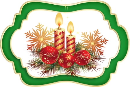 Christmas Glitter Double Layer Mat 1 by Deloraine Neubauer