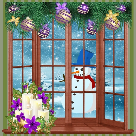 Timber Window Frames 2 by Deloraine Neubauer