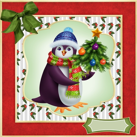 Christmas 4 Colour Match Pointed Tag by Deloraine Neubauer