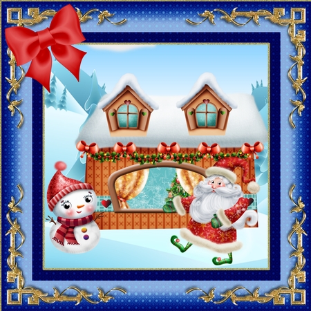 Christmas Time  Bows 7 by Deloraine Neubauer