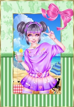 2 Candy Floss b A5 Frames 3 by Deloraine Neubauer