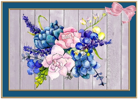 5 X 7 Frosty Frames Set 2 (Frosty Color Palette) by Deloraine Neubauer
