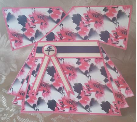 Love Kimono 8 Shaped Card by Deloraine Neubauer