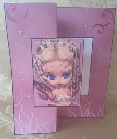 Belinda Fairy Foldback Card with Simple Pyramage by Deloraine Neubauer