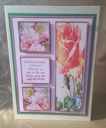 Cardtopper Orange Rose 316 by Deloraine Neubauer