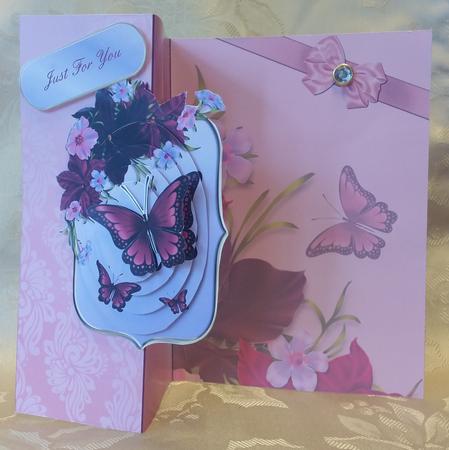 Purple Flowers No Holes Fold Back Mini Kit by Deloraine Neubauer