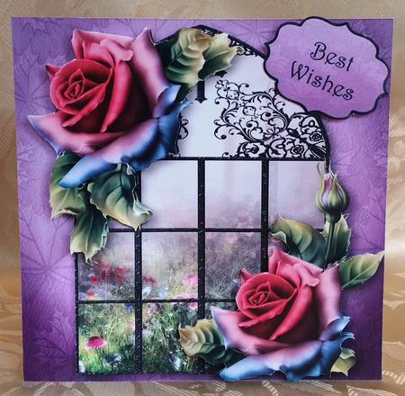 The Floral Window & Summer Roses by Deloraine Neubauer