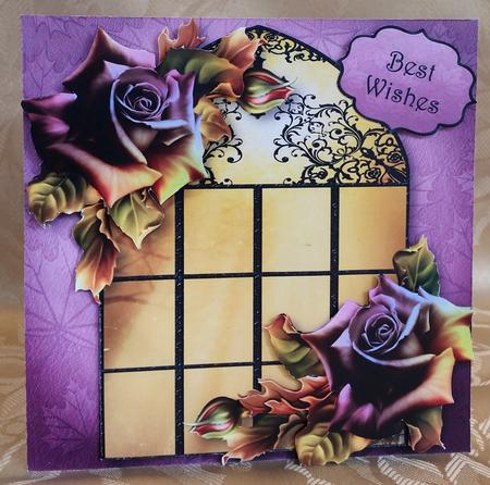 The Floral Window & Autumn Roses by Deloraine Neubauer