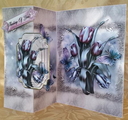 Beautiful Tulips No Holes Fold Mini Kit by Deloraine Neubauer