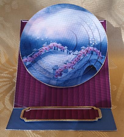 Dreams in the Mist Round Pyramid Easel Card by Deloraine Neubauer
