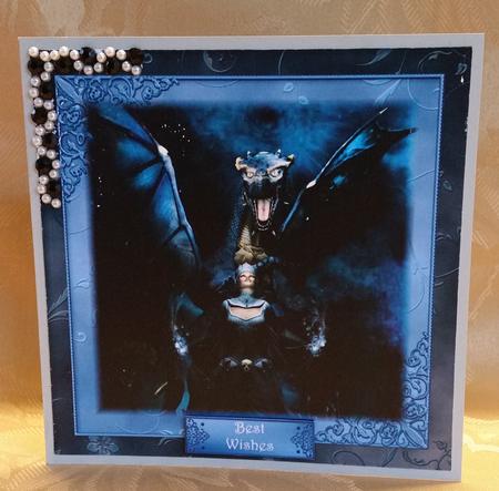 The Dark Dragon Queen 8x8 Quick Topper by Deloraine Neubauer