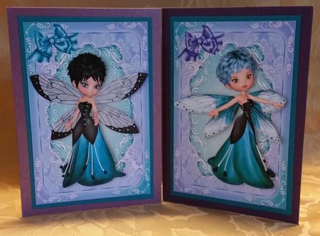 Woodland Fairy Toppers with Bows for A5 by Deloraine Neubauer