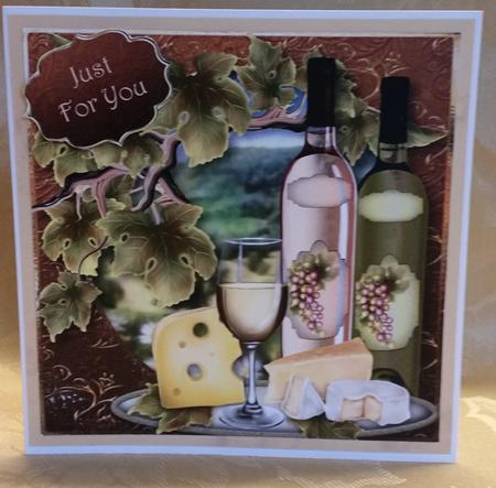 Autumnal Wines & Vines 8x8 Quick Topper by Deloraine Neubauer