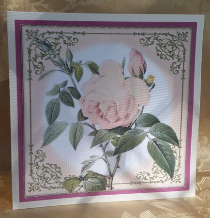 Vintage Rose 8x8 Topper & Embellishments by Deloraine Neubauer
