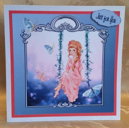 Just Swinging Card by Deloraine Neubauer