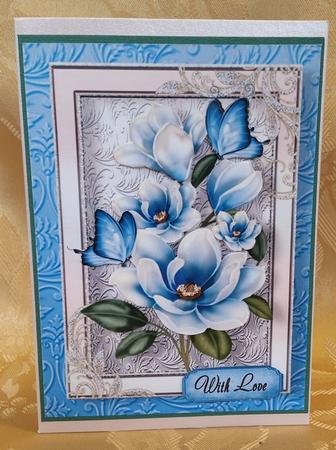 Beautiful Blue Flowers by Deloraine Neubauer