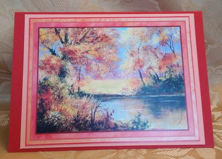 Autumn Gold Get Well Card with Male Sentiments by Deloraine Neubauer
